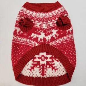 Old Navy Dog Sweater Red/White Sm
