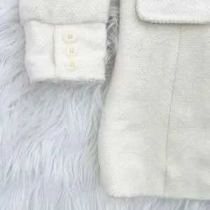 Old Navy Kids Girls Ivory Button Up Peacock Jacket Size 2T