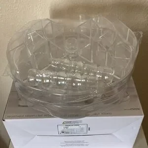 OLIVIA ROSE Adjustable Carousel Cosmetic Organizer