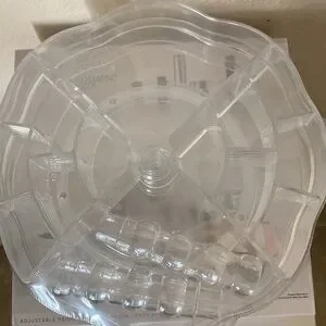 OLIVIA ROSE Adjustable Carousel Cosmetic Organizer