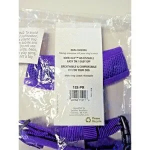 OmniPet BreezyMesh Dog Harness Small Purple 11" Neck 13-17" Chest