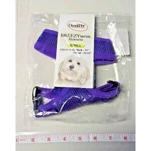 OmniPet BreezyMesh Dog Harness Small Purple 11" Neck 13-17" Chest