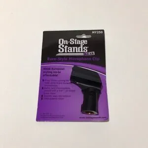 On-Stage MY250 Plastic Euro-Style Microphone Clip