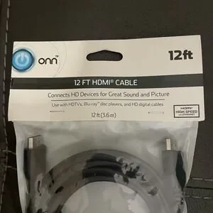 ONN. 12' Premium HDMI Cable