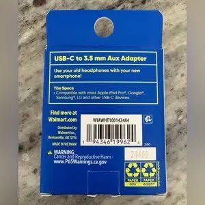 ONN USB-C To 3.5mm Aux Adapter