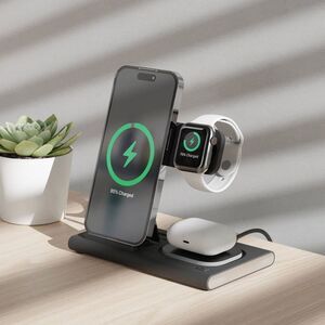 Open Box - Just Wireless - 3-in-1 Portable Wireless Black
