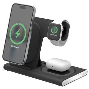Open Box - Just Wireless - 3-in-1 Portable Wireless Black