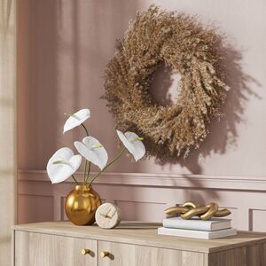 Open Box - Threshold - Pampas Preserved Wreath - Threshold Green