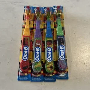 Oral-B Disney Stage 4 Toothbrushes Incredibles Family Mr Violet Jack (Set Of 4)