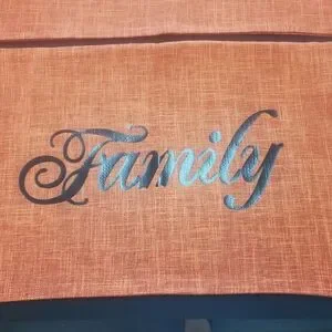 Orange Welcome And Family Pillow Covers