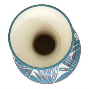 Original Navajo Silas Native American Etched Vase