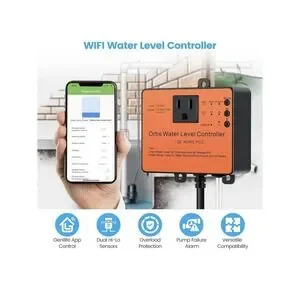 Ortis WiFi Sump Pump Controller/ Alarm Check Water Level Status Timely Alerts