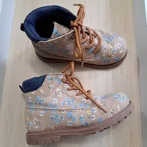 Osh Kosh B'gosh Girl's Floral Ankle Boots Size 10M