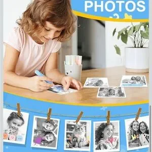 OTJ Kids Insta Print Dual Camera – White W/ Rainbow Accent – Brand New In Box