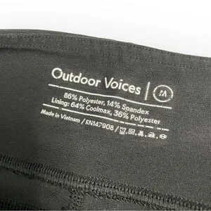 Outdoor Voices Black Capri Leggings Medium