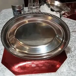 Oval Caserole Silver Plate Vintage
