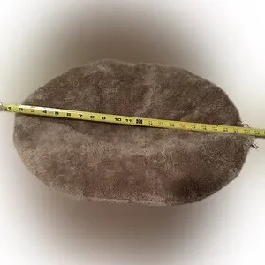 OVAL PET BED PILLOW SMALL DOG PUPPY CAT KITTY COMFY BROWN TAN BEIGE 23”x18”RED