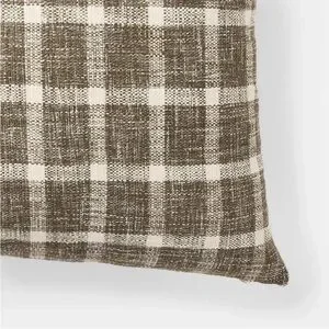 Oversized Woven Plaid Square Throw Pillow-Threshold Designed With Studio McGee