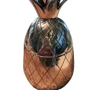 &P Design The Pineapple Company Silver Pineapple Tumbler 12oz Home Decor Gift