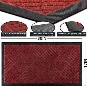 Pack of 2 Heavy Duty Floor Mat Entrance Doormat Rug