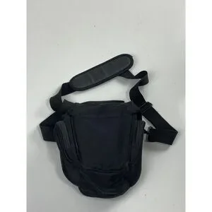Padded Camera Holster Black Shoulder Crossbody Bag 8in L X 5in W X 9in H S1341