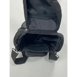 Padded Camera Holster Black Shoulder Crossbody Bag 8in L X 5in W X 9in H S1341