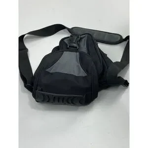 Padded Camera Holster Black Shoulder Crossbody Bag 8in L x 5in W x 9in H S1341