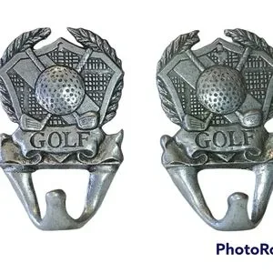 Pair of Golf emblem wall hangars