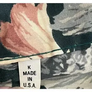 Pair Of Vintage Window Puff Valance Made In USA Cottagecore Floral Shabby Chic