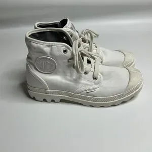 Palladium Pampa Hi Originale Boot Women’s 9.5 Canvas Lace Up Sneaker Granola