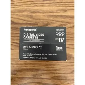 Panasonic Mini DV Tapes Sealed AY-DVM63PQ Sony/Canon/Fuji Etc. Camcorders