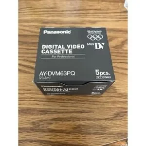 Panasonic Mini DV Tapes Sealed AY-DVM63PQ Sony/Canon/Fuji Etc. Camcorders
