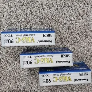 Panasonic VHS-C Super High Grade TC-30 Compact Videocassette Tapes. New