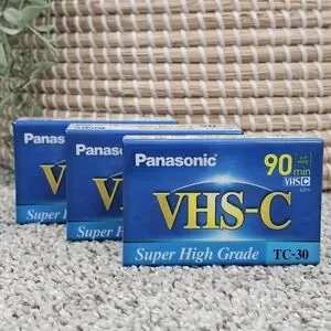 Panasonic VHS-C Super High Grade TC-30 Compact Videocassette Tapes. New