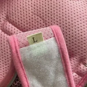 Pangdi Cat Feline Pink Gray Adjustable Pet Harness And Attachable Leash Sz Large