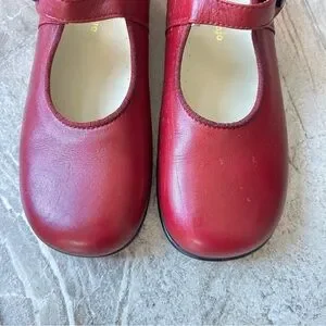 Papo D’Anjo Classic Burgundy Red Girls’ Leather Mary Jane Size 34 EU 3 US