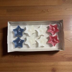 PartyLite Star-Shaped Floating Candles - Red White and