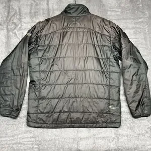 Patagonia Jacket Mens Large L Black Nano Puff Primaloft Lightweight *FLAWS