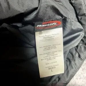 Patagonia Jacket Mens Large L Black Nano Puff Primaloft Lightweight *FLAWS