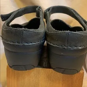 Patagonia Leather Wedged Velcro Maryjanes Slideins