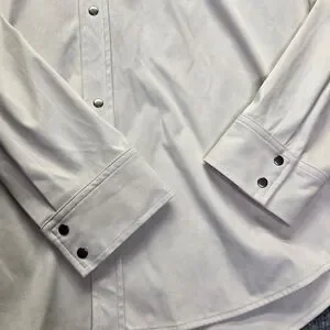 Patrick James Shirt Mens 44 XL Western Metal Snap Long Sleeve Polyester Spandex