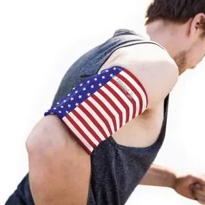 Patriotic Arm Band for Electronics Wearables