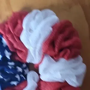 Patriotic Red White And Blue Wreath