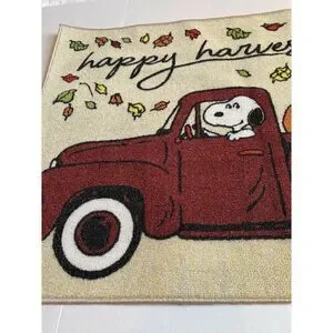 Peanuts Fall Accent Rug Snoopy Woodstock 26X38 LG