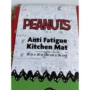 Peanuts Snoopy Woodstock Christmas Cookies Anti Fatigue Kitchen Mat 18 X 30” NEW