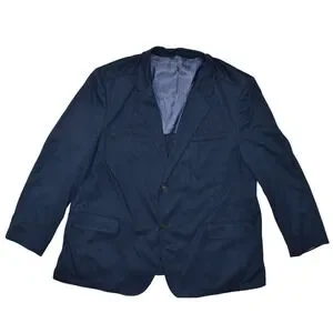 Perry Ellis Big & Tall Regular Size 50R Dark Blue Sport Coat Blazer Jacket