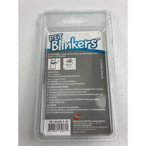 Pet Blinkers LED Safety Light For Small Breed Collars & Harnesses - Weather Resi