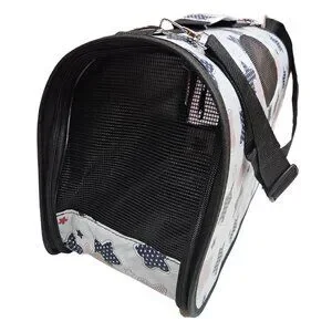 Pet Carrier Beige With Stars Print