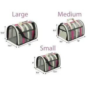 Pet Carrier Lime Stripe