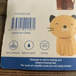 Pet Hair Comb New In Package